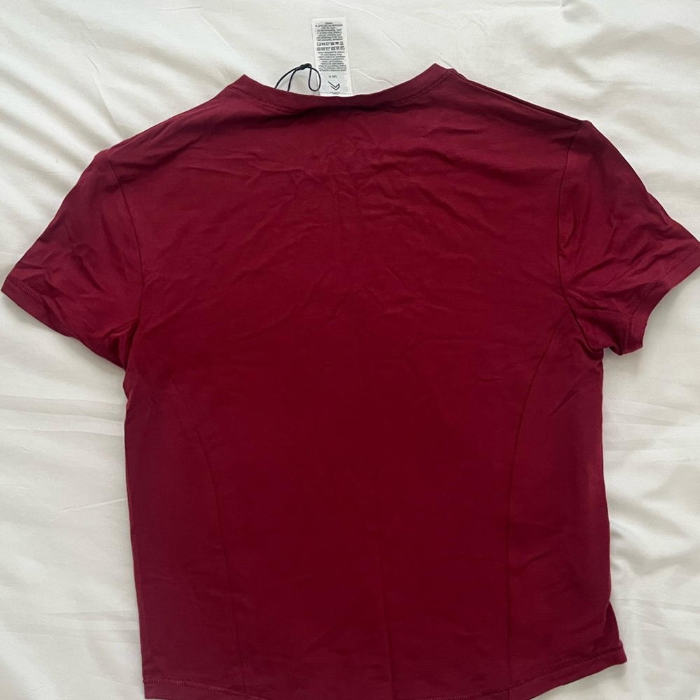ONER ACTIVE MELLOW SOFT MID SHORT SLEEVE TSHIRT BURNT RED CHERRY SMALL - Picture 3 of 3